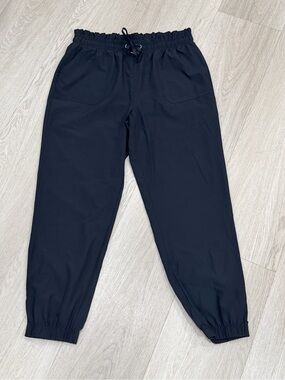 Jockey Black Stretch Jogger Pants Women’s Medium Pull-On Ankle